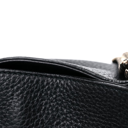 Gucci Pebbled Calfskin Medium Soho Chain Shoulder Bag Black 13 of 15