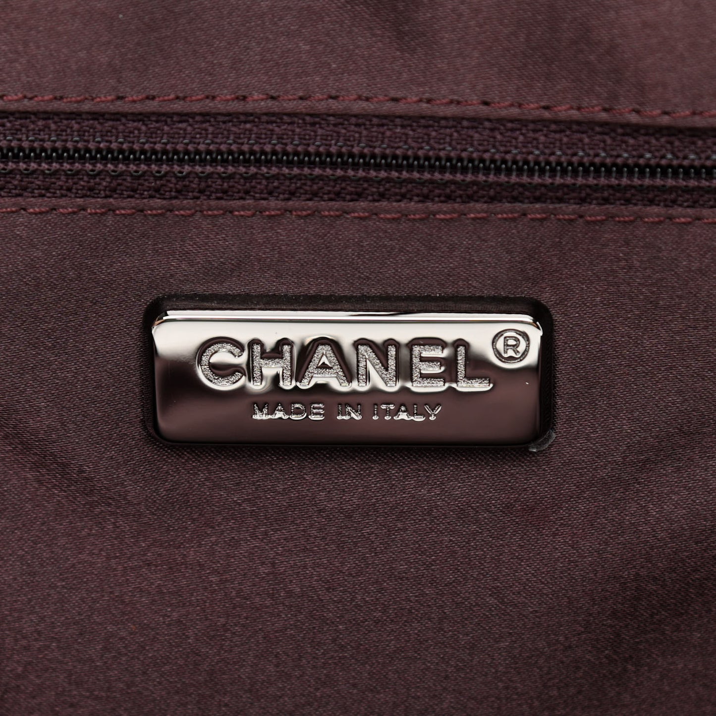 Lambskin Embroidered Frame Bag Purple