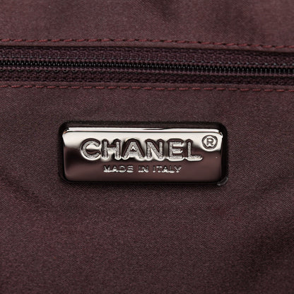 Chanel Lambskin Embroidered Frame Bag Purple 6 of 10