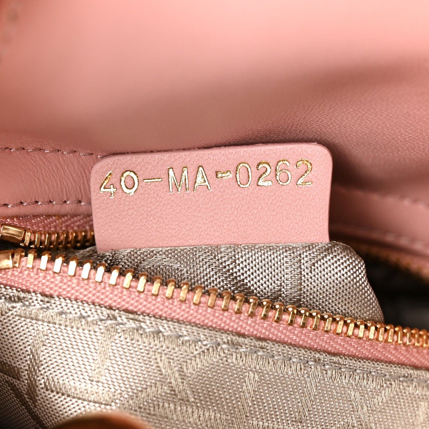 Lambskin Cannage Mini Lady Dior Light Pink