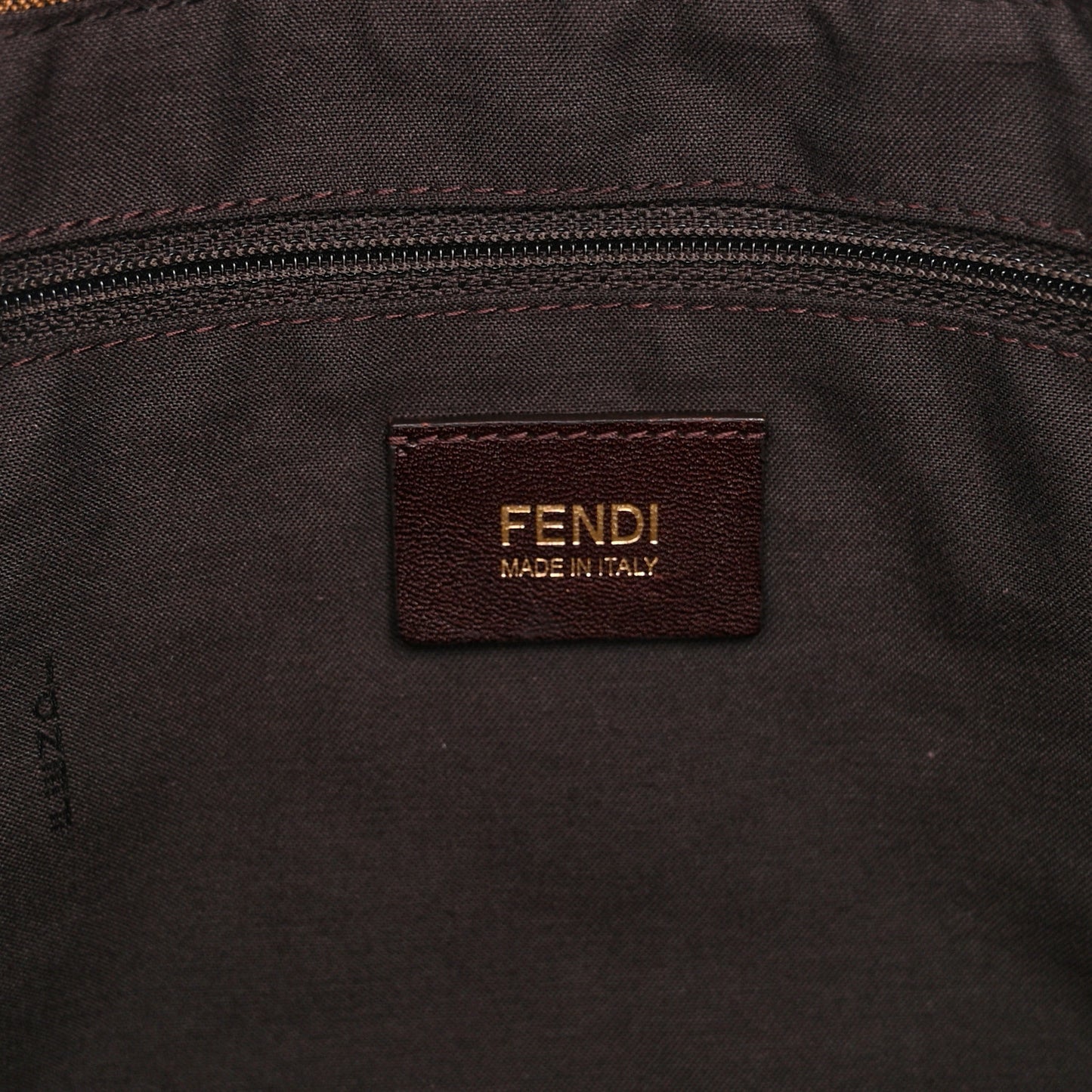 Zucca Patent Large Mia Shoulder Flap Tobacco