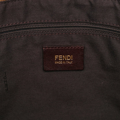Fendi Zucca Patent Large Mia Shoulder Flap Tobacco 6 of 10