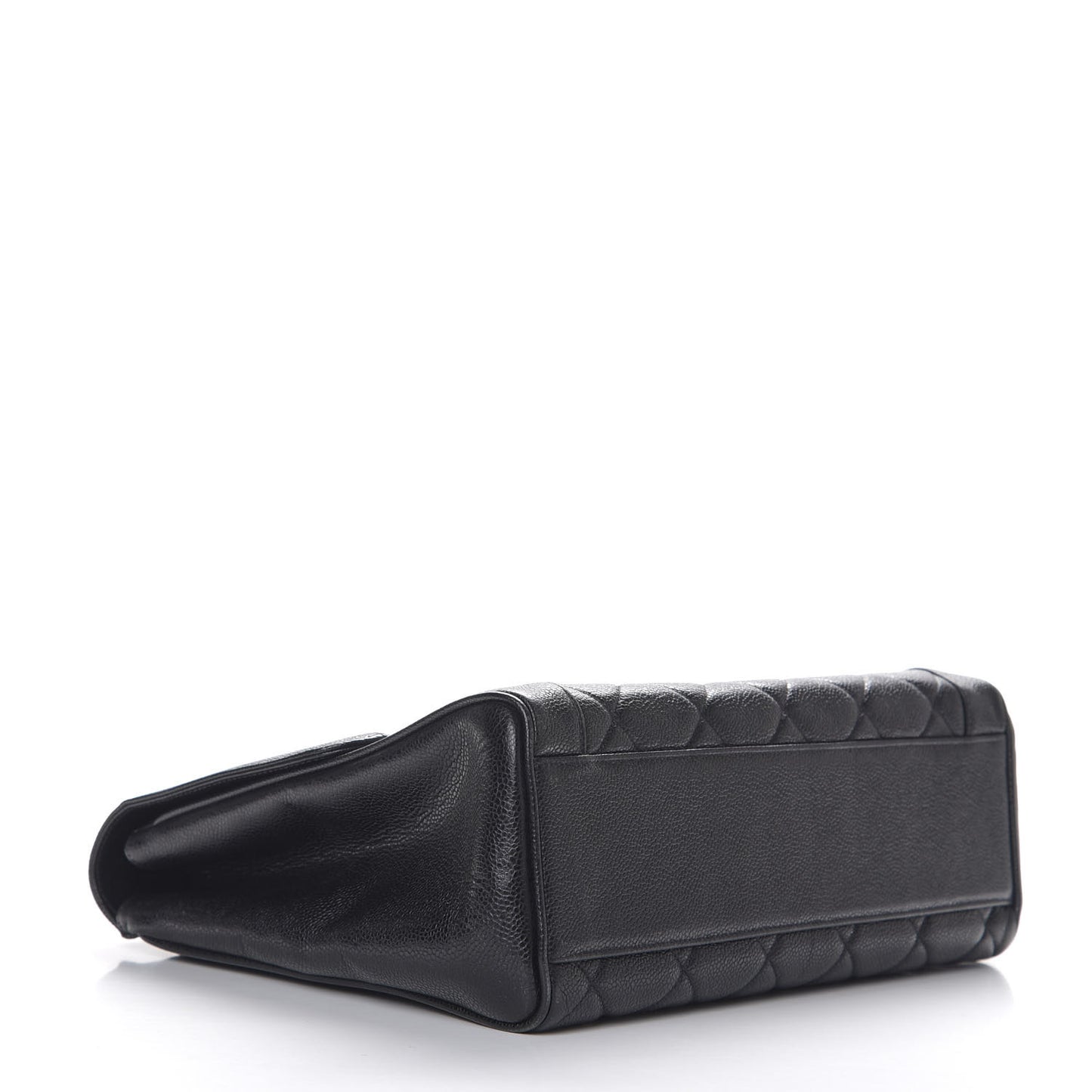 Caviar Quilted Jumbo Kelly Flap Black
