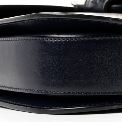 Gucci Calfskin Velvet Web Horsebit 1955 Shoulder Bag Blue 9 of 10