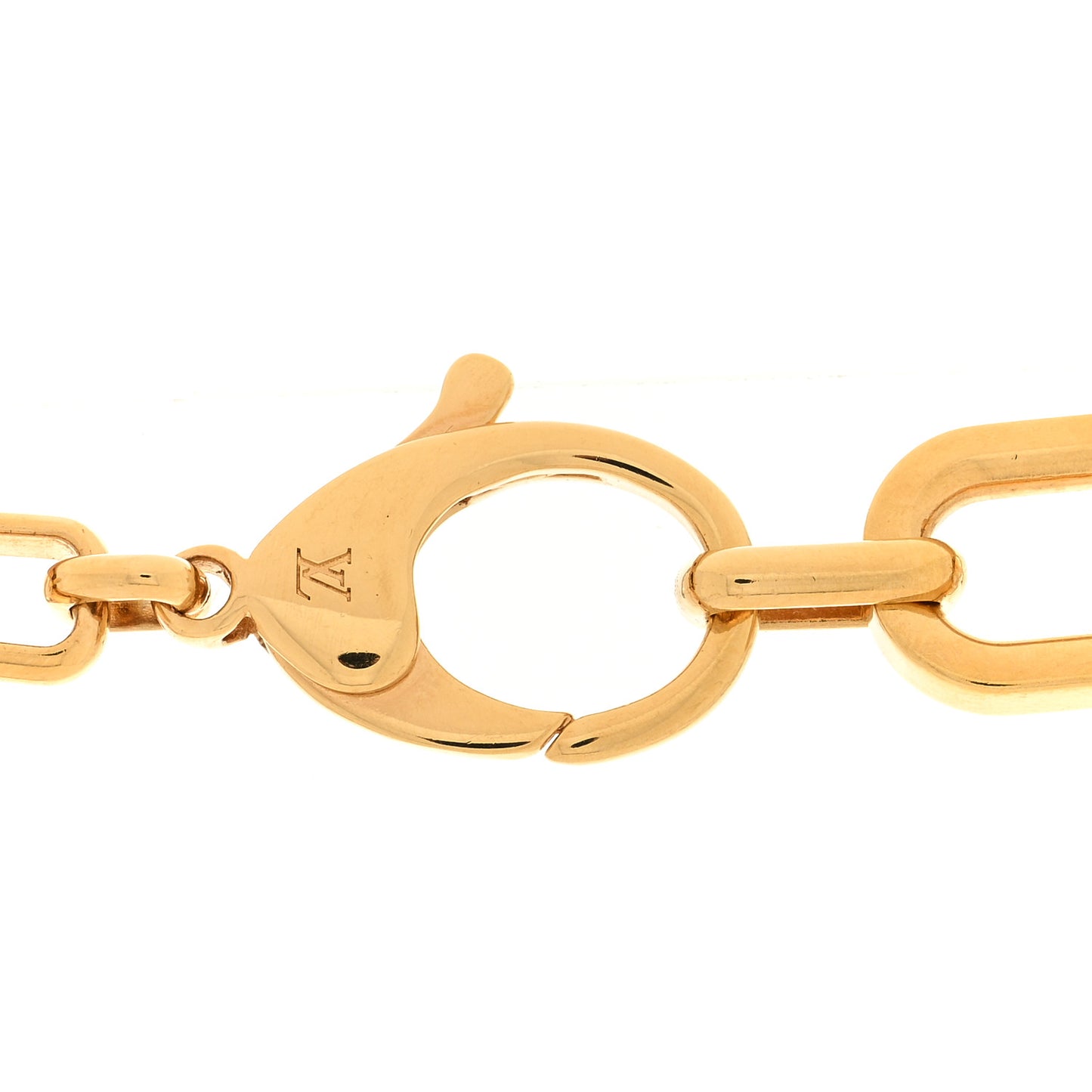 Metal My LV Chain Pearls Necklace Gold