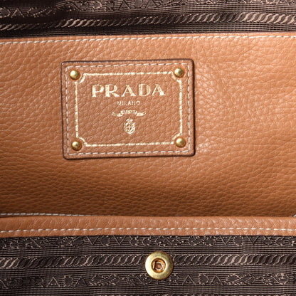 Prada Vitello Daino Tote Caramel 6 of 8