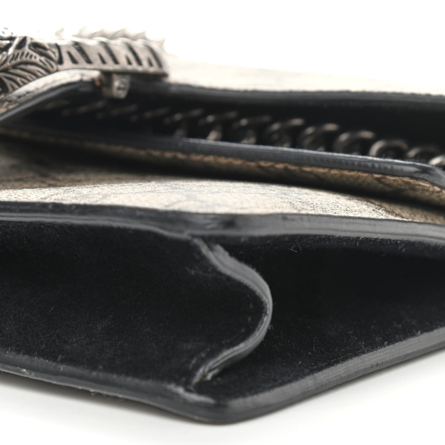 GG Supreme Monogram Mini Dionysus Shoulder Bag Black