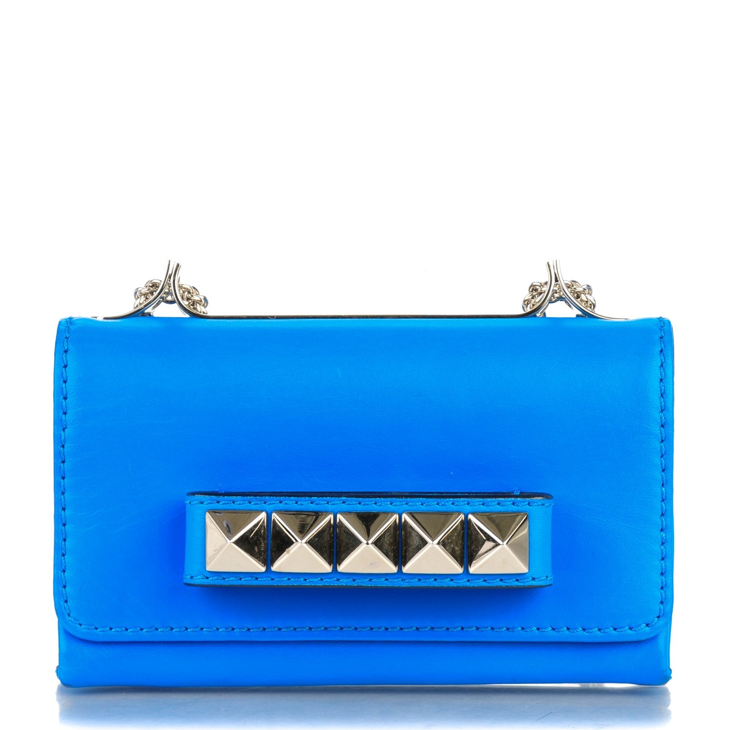 Valentino Garavani Nappa Mini Va Va Voom Shoulder Bag Blue Fluo 1 of 9