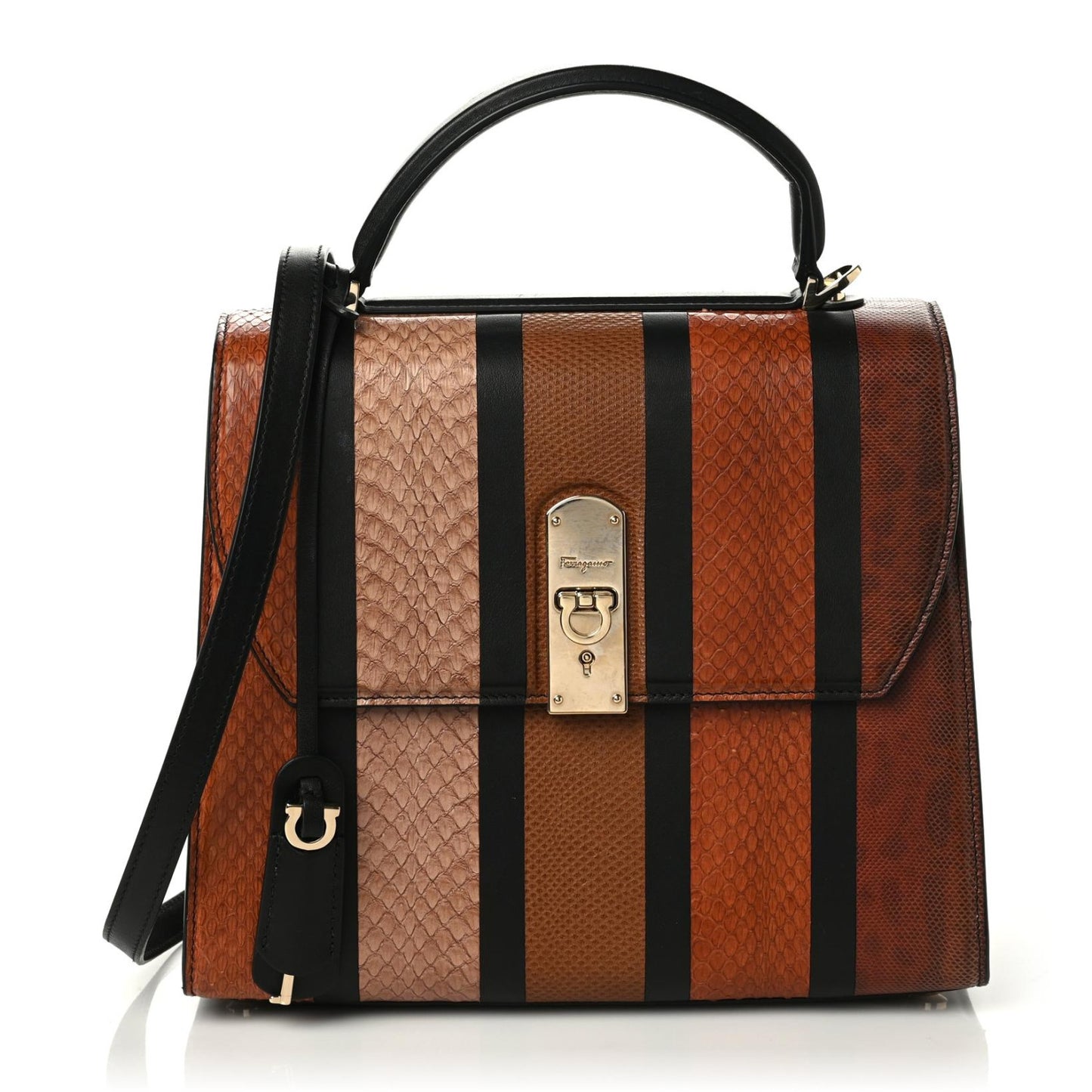 Calfskin Snakeskin Medium Boxyz Multicolor