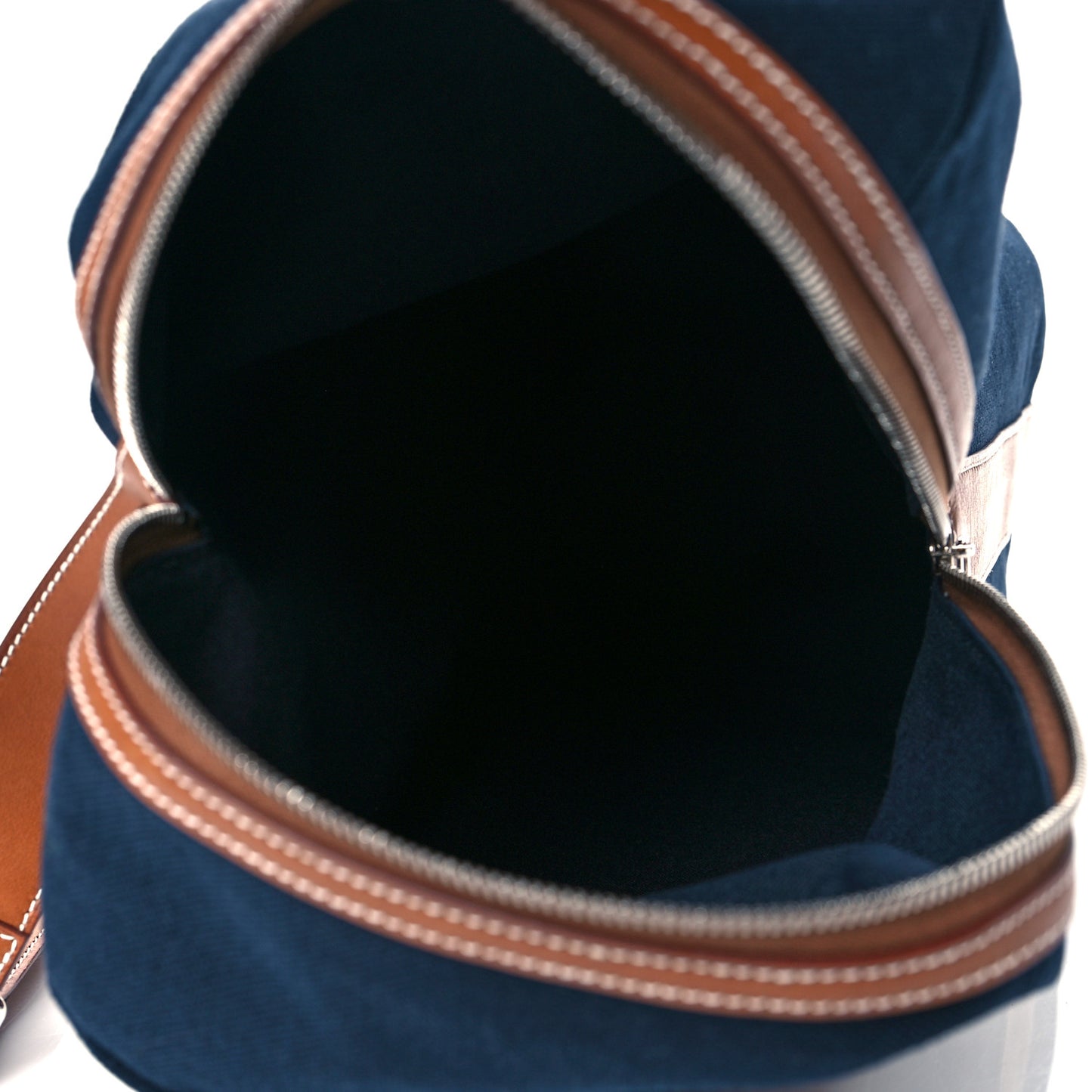 Toile Goeland Idro Calfskin Odyssee Terre Duffle Bag Bleu Marine Gold