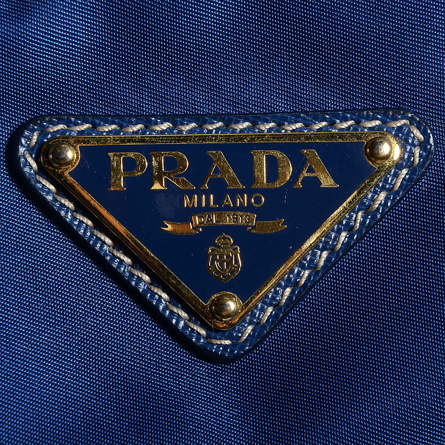 Prada Saffiano Tessuto Nylon Tote Bleuette 3 of 11
