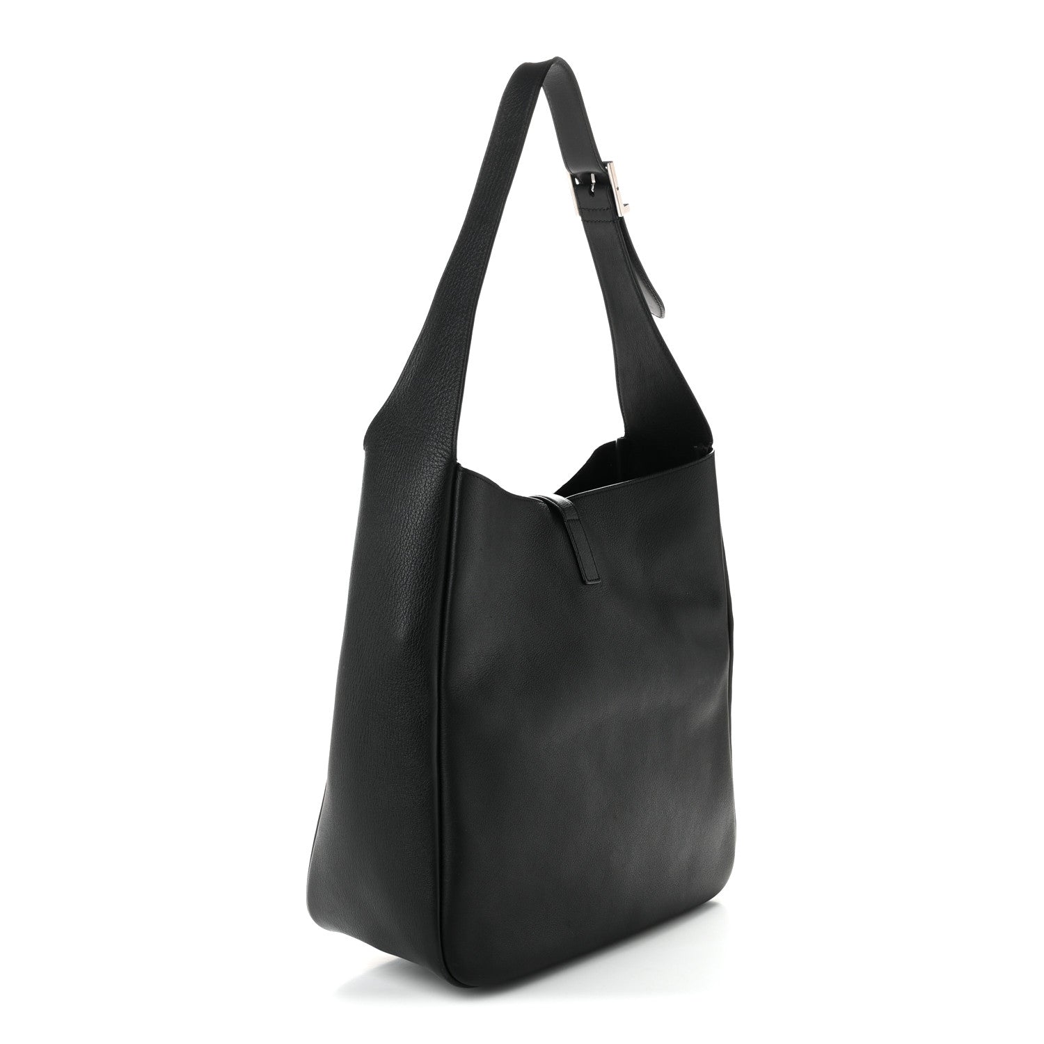 Saint Laurent Smooth Calfskin Large Le 5 A 7 Soft Hobo Black 2 of 9