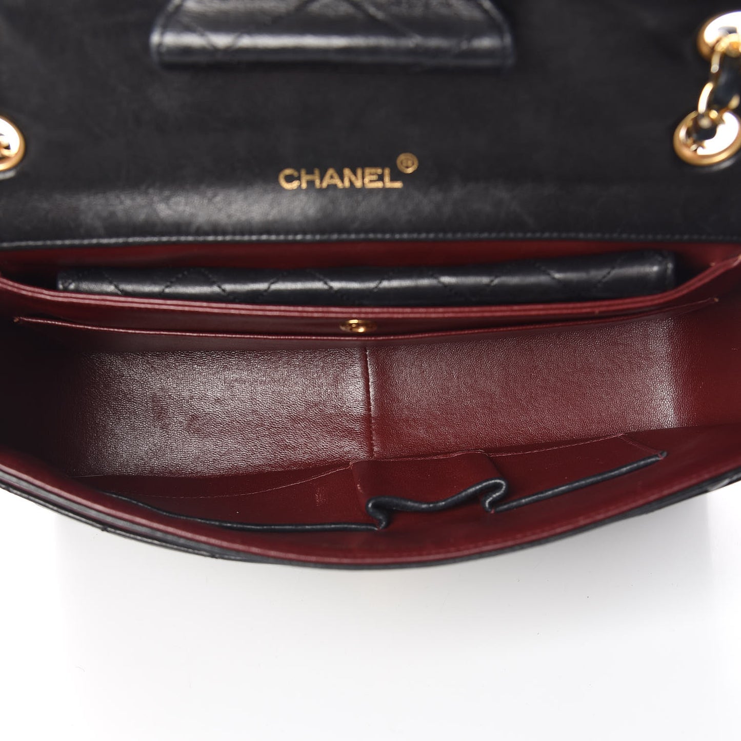 Lambskin Quilted Medium Single Flap Black