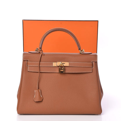 Hermes Togo Kelly Retourne 32 Gold 36 of 36