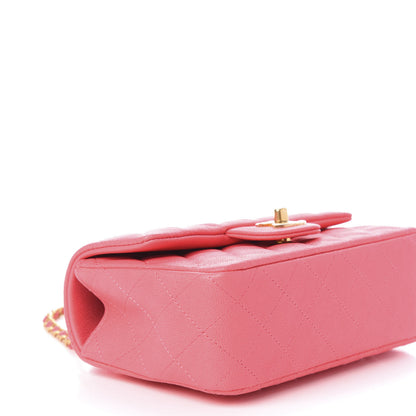 Chanel Caviar Quilted Mini Top Handle Rectangular Flap Pink 8 of 10