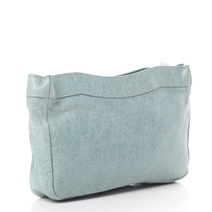 Balenciaga Chevre Porte Toilette Makeup Clutch Sky Blue 2 of 9