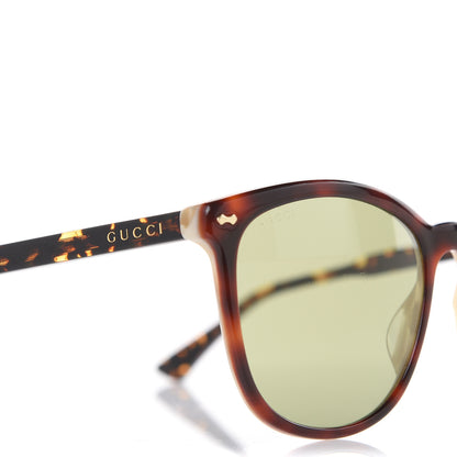 Gucci Acetate Square Frame Sunglasses GG0196SK Tortoise 7 of 8