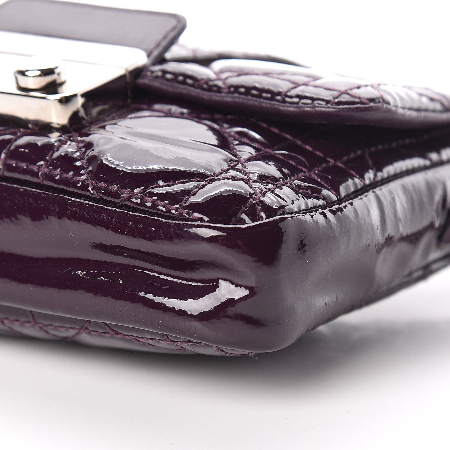 Christian Dior Patent Cannage Mini New Lock Purple 11 of 11