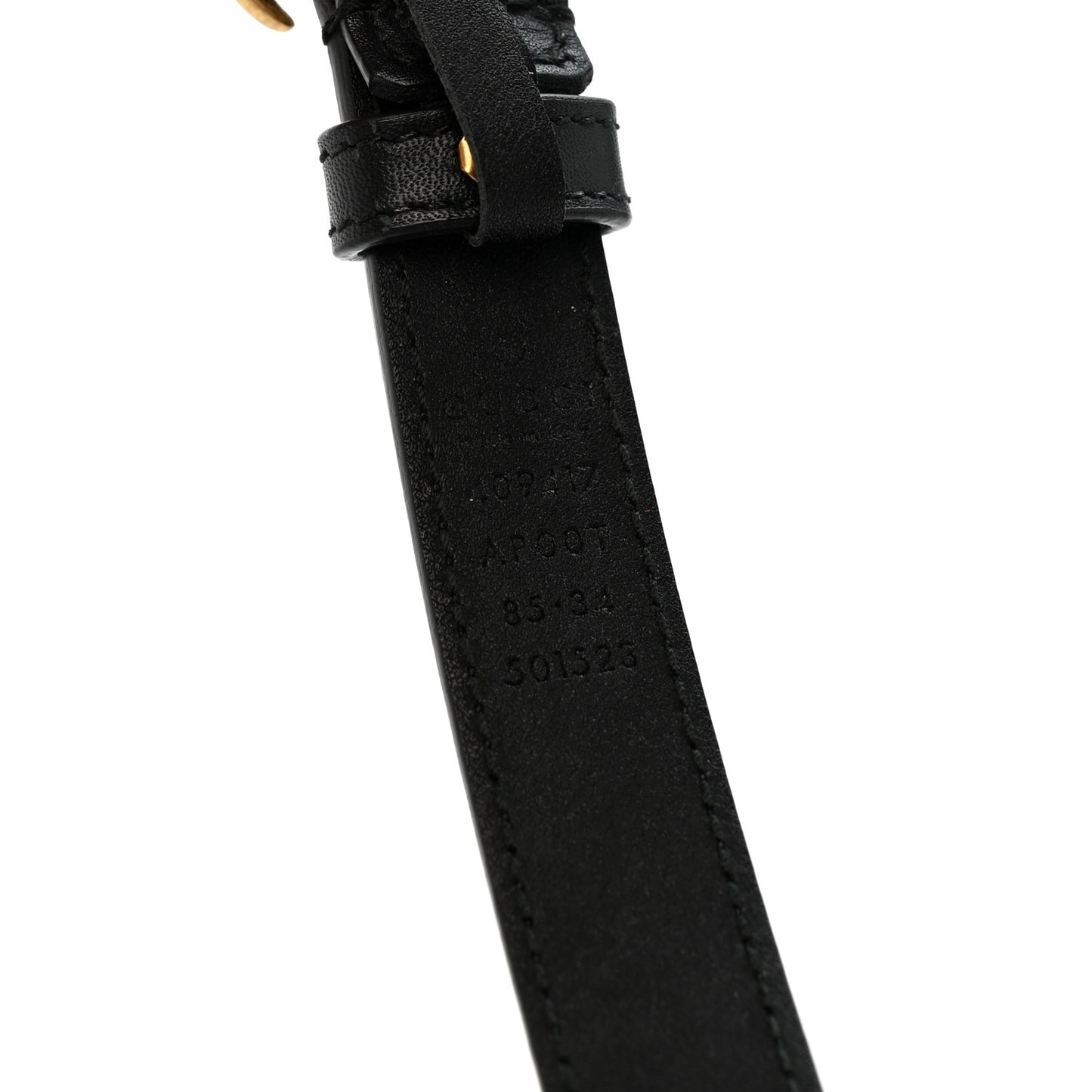 Calfskin Double G 20mm Belt 85 34 Black