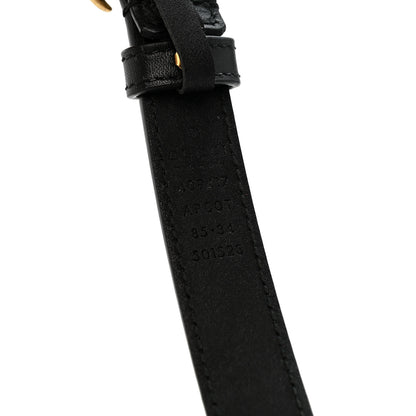 Gucci Calfskin Double G 20mm Belt 85 34 Black 5 of 8