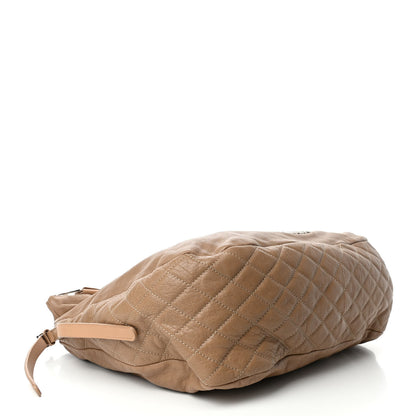 Jimmy Choo Lambskin Biker Hobo Beige 3 of 4