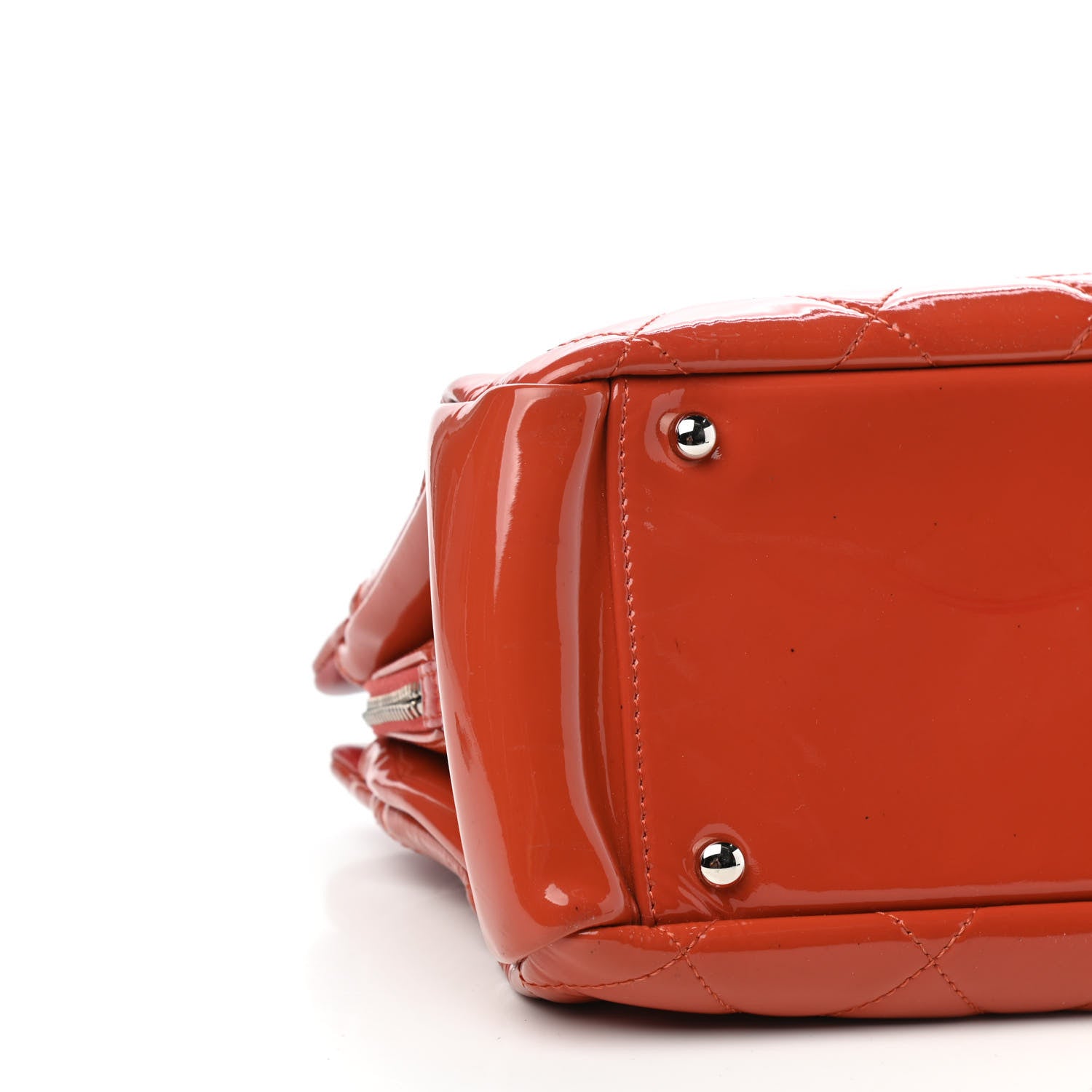 Chanel Patent Quilted Timeless CC Soft Tote Red 8 of 11