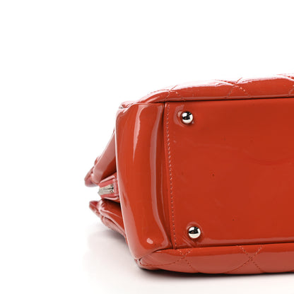 Chanel Patent Quilted Timeless CC Soft Tote Red 8 of 11
