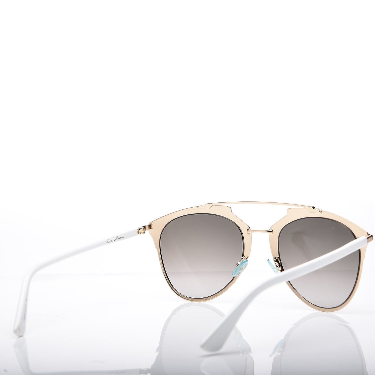 Reflected Sunglasses Rose Gold White
