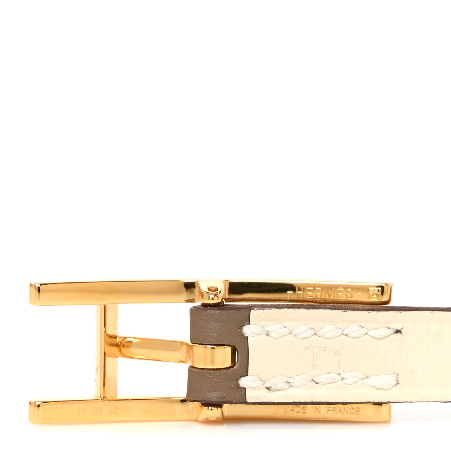 Hermes Swift Behapi Double Tour Reversible Bracelet T1  Etoupe Nata 6 of 7