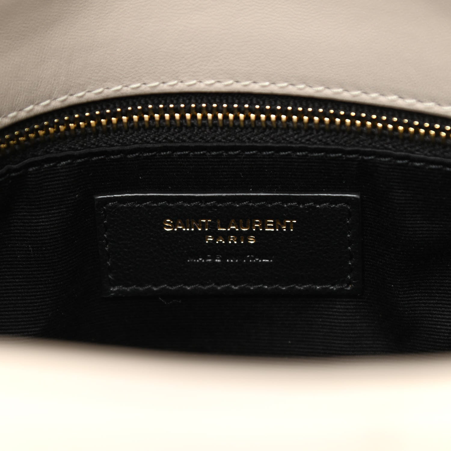 Saint Laurent Lambskin Quilted Medium Loulou Puffer Monogram Chain Satchel Crema Soft 6 of 7
