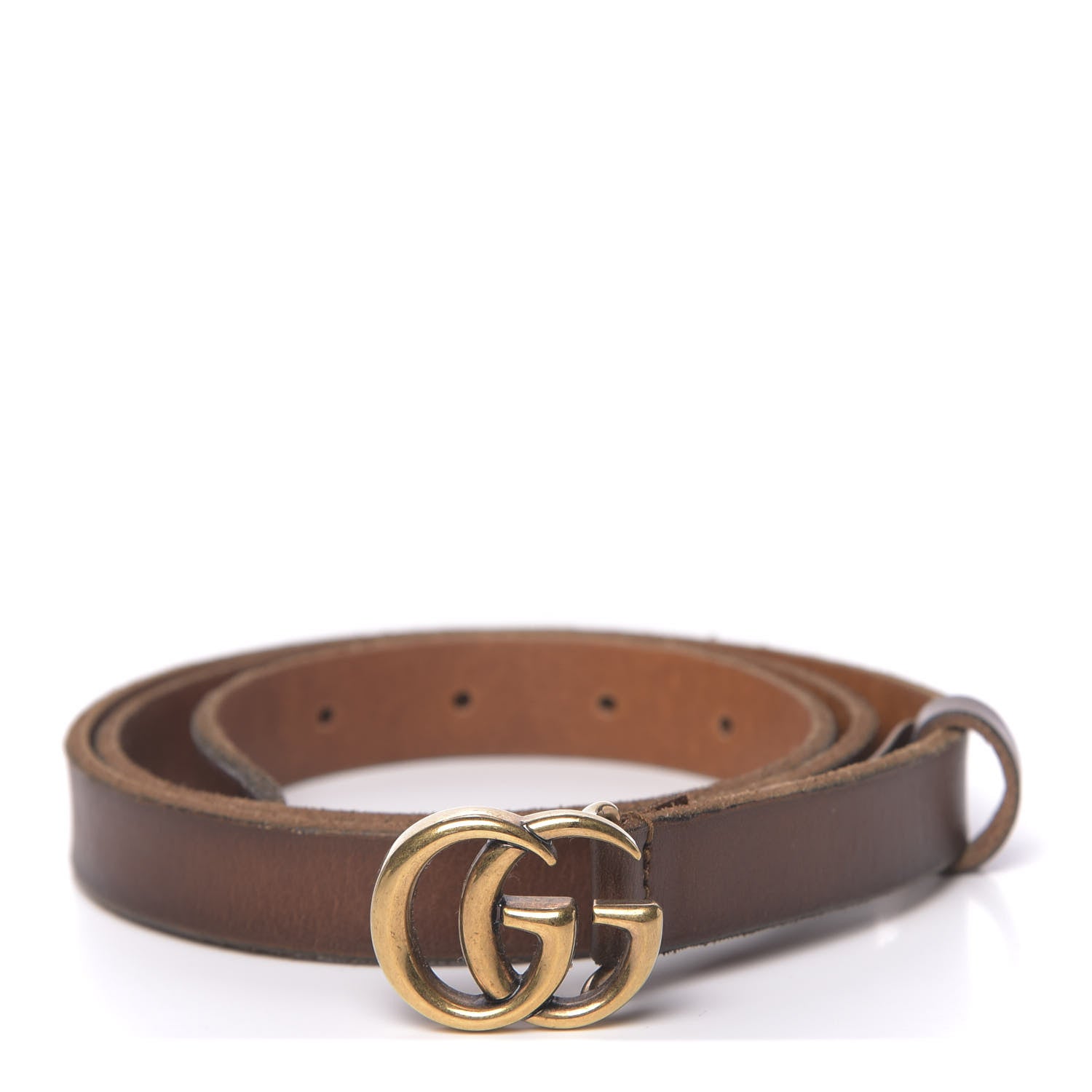 Gucci Faded Calfskin Double G 20mm Belt 95 38 Cuir 1 of 6