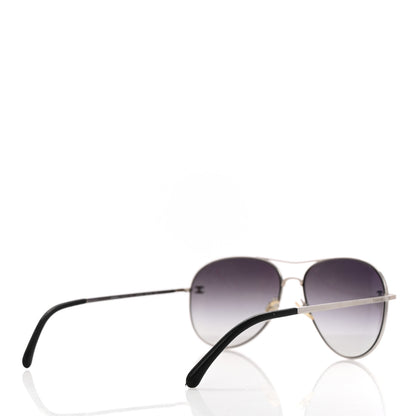Chanel Aviator CC Sunglasses 4189-T-Q Silver 4 of 7