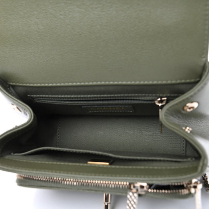Chanel Caviar Quilted Small Business Affinity Flap Green 4 of 4