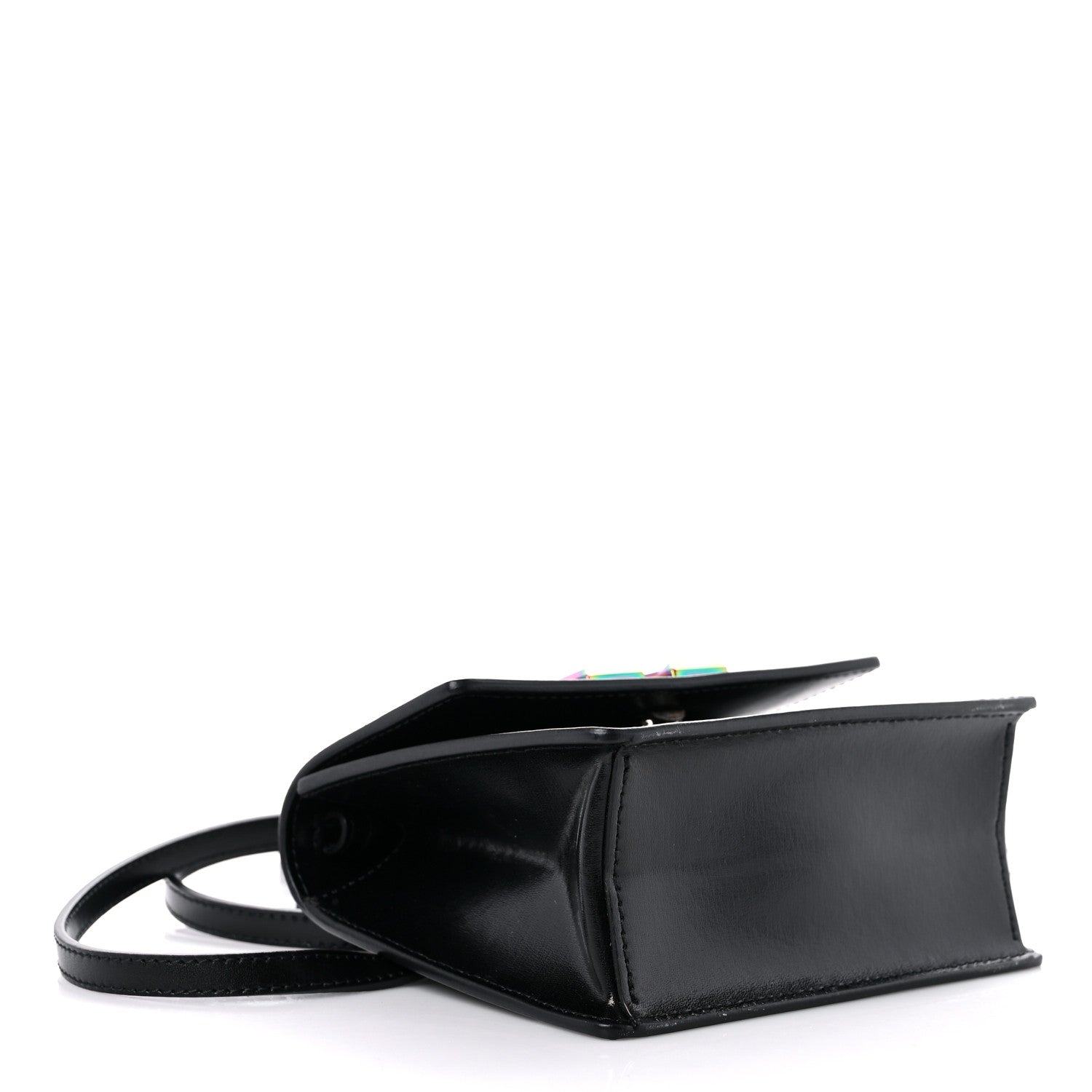 Off-White Calfskin Jitney 0.7 Belt Bag Crossbody Black 4 of 11