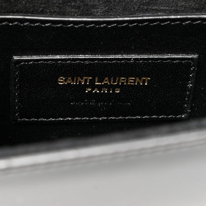Saint Laurent Patent Small Classic Monogram Kate Tassel Satchel Black 6 of 10