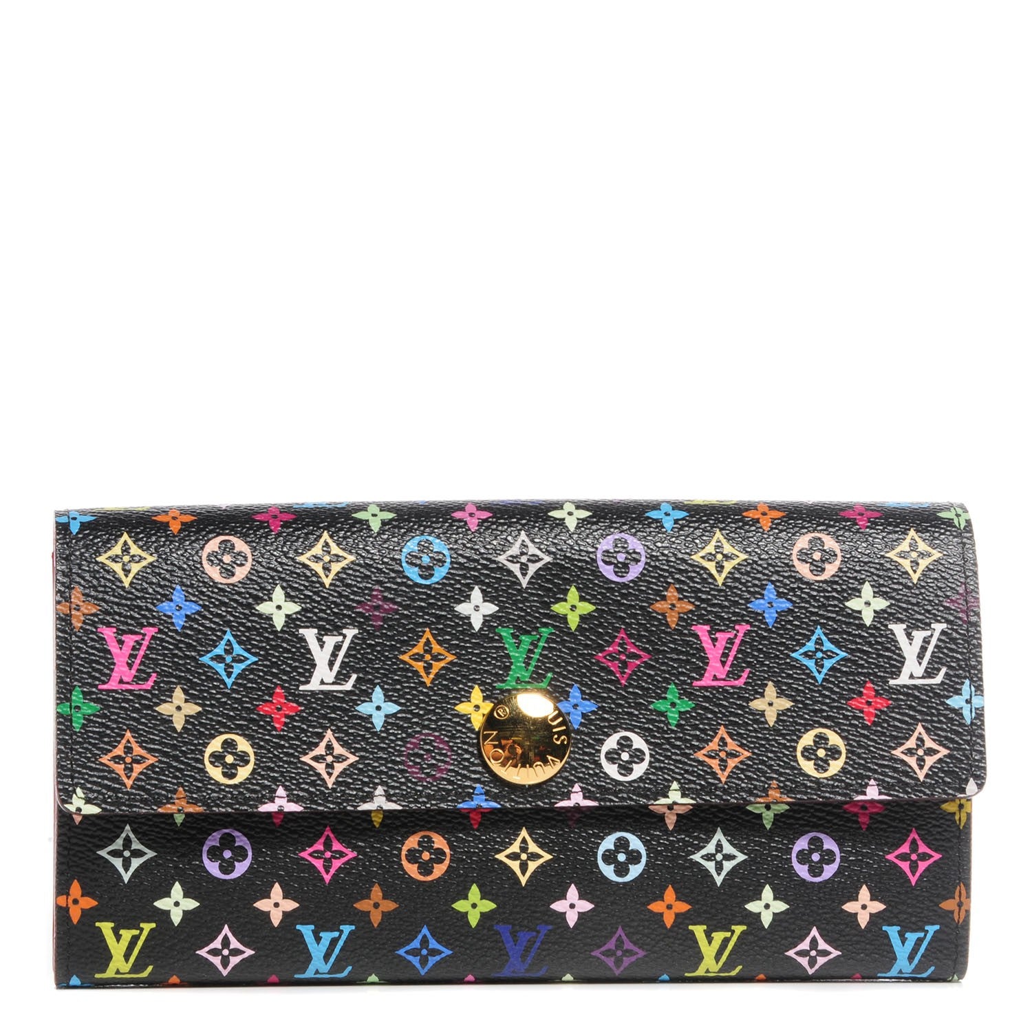 Louis Vuitton Monogram Multicolor Sarah Wallet Black Grenade 1 of 7