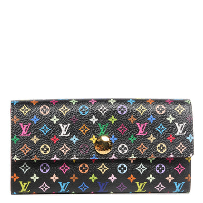 Louis Vuitton Monogram Multicolor Sarah Wallet Black Grenade 1 of 7