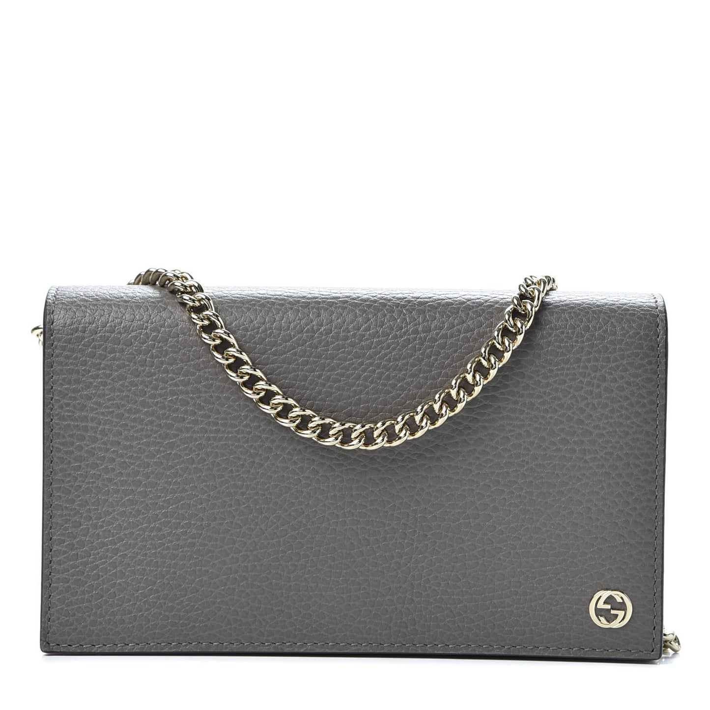Dollar Calfskin Medium Betty Chain Wallet Loess