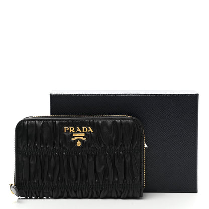 Prada Nappa Gaufre Zip Around Wallet Black 8 of 8