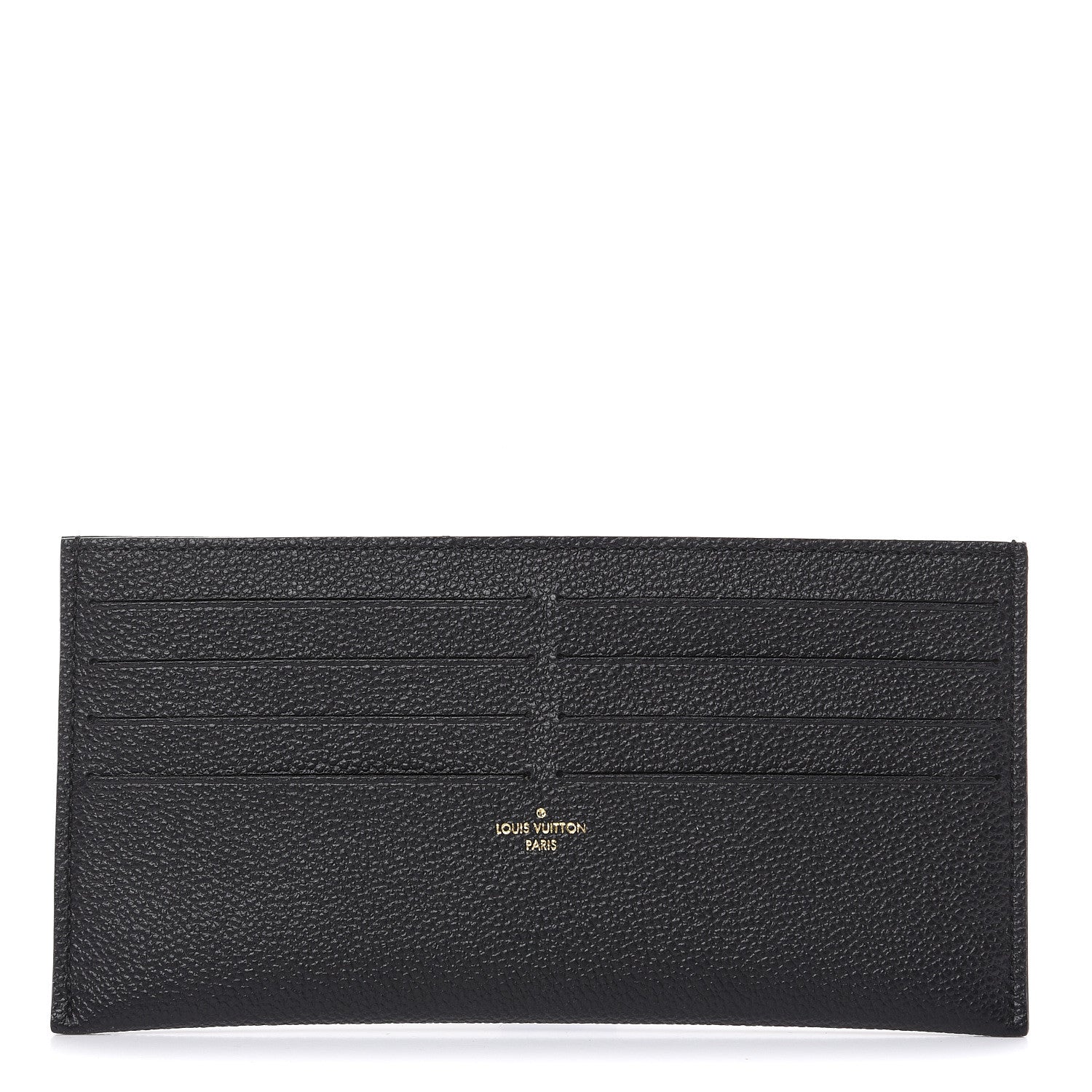 Louis Vuitton Calfskin Felicie Chain Wallet Card Holder Insert Black 1 of 6
