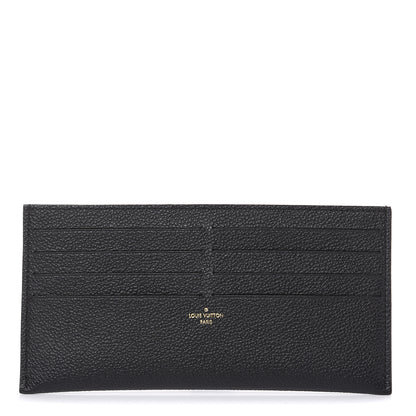 Louis Vuitton Calfskin Felicie Chain Wallet Card Holder Insert Black 1 of 6