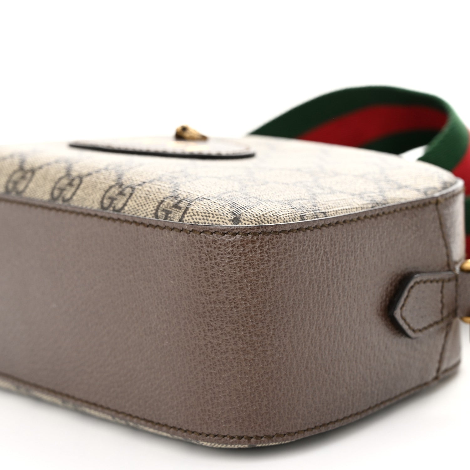 Gucci GG Supreme Monogram Web Neo Vintage Shoulder Bag Beige New Acero Crop 10 of 11