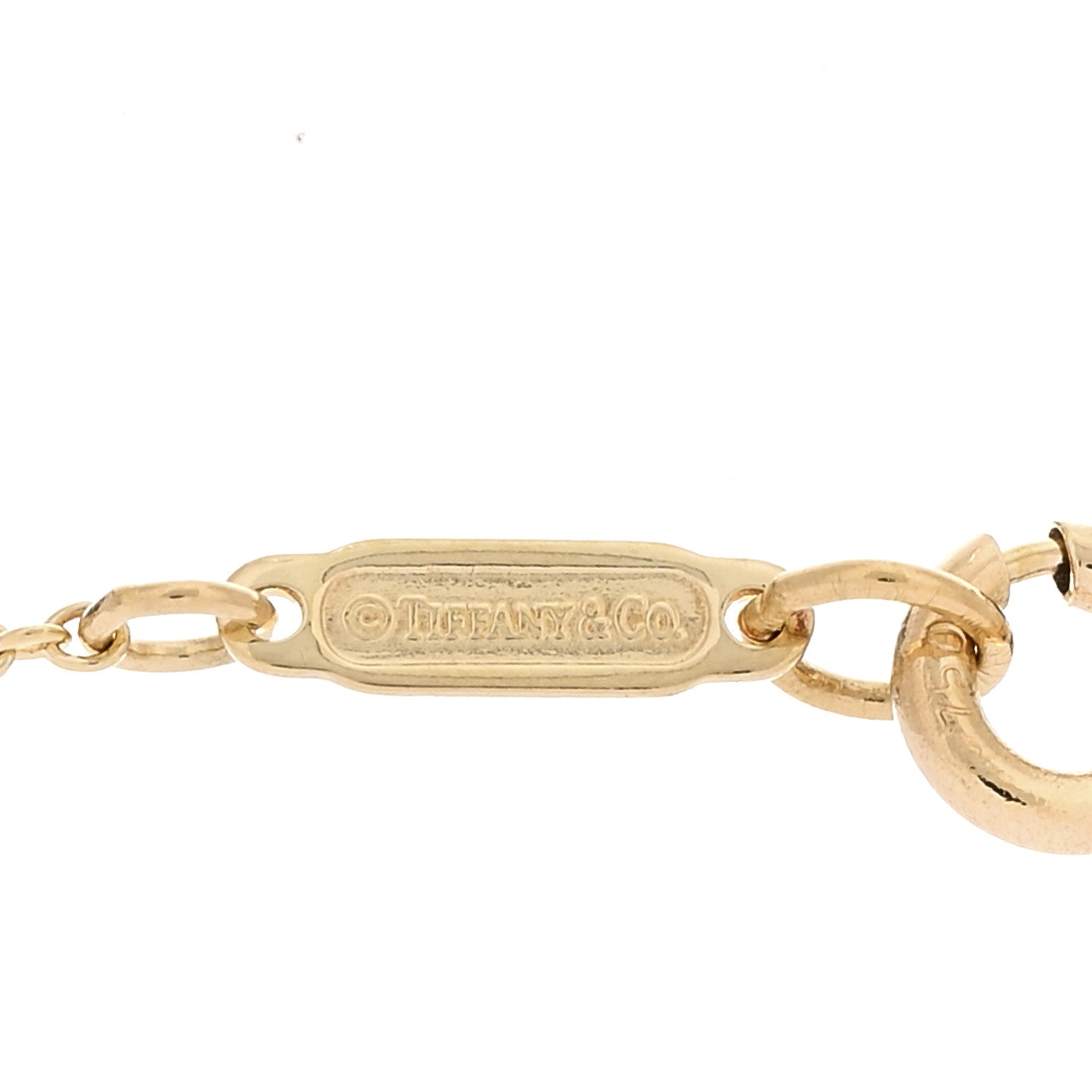 Tiffany 18K Yellow Gold Mini Bow Pendant Necklace 4 of 5