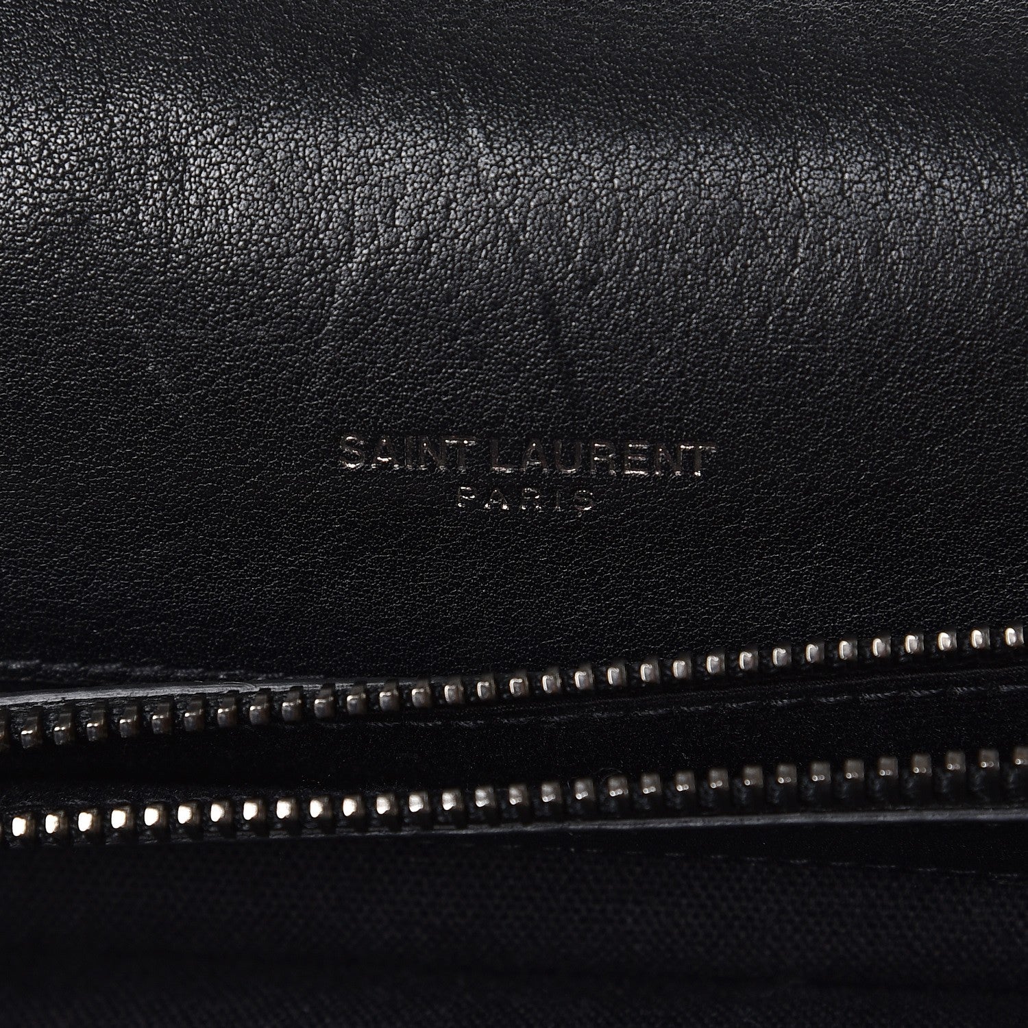 Saint Laurent Berber Chevron Tassel Monogram Large College Bag Black 7 of 10