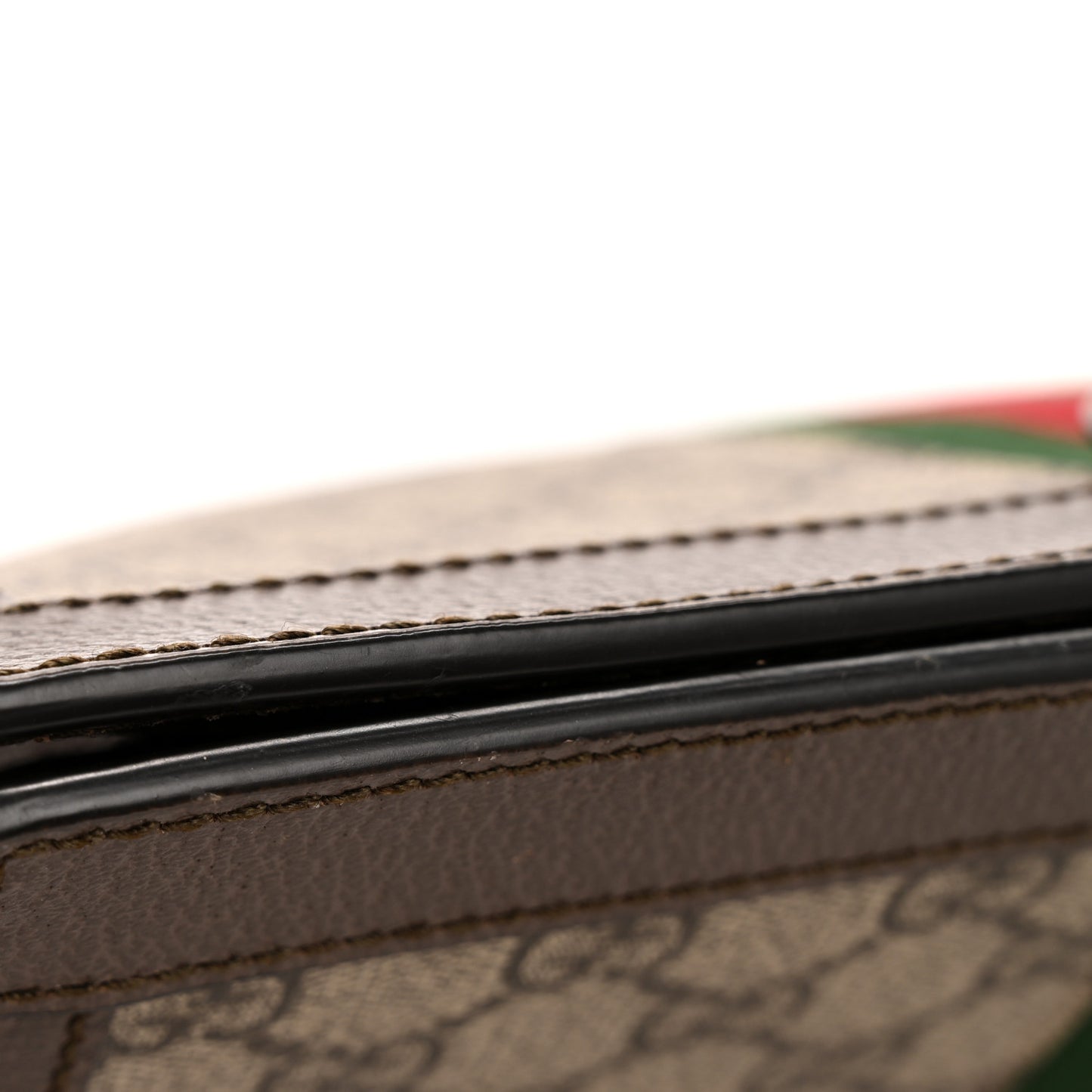 GG Supreme Monogram Web Small Ophidia Chain Shoulder Bag Brown