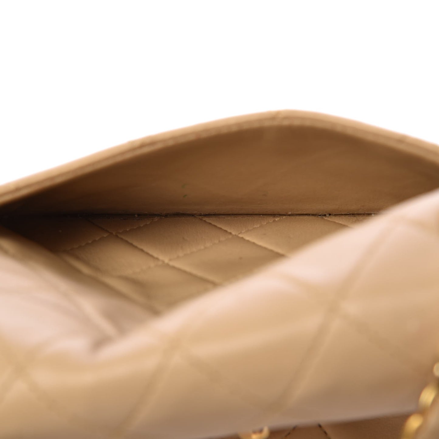 Lambskin Mini Square Flap Beige
