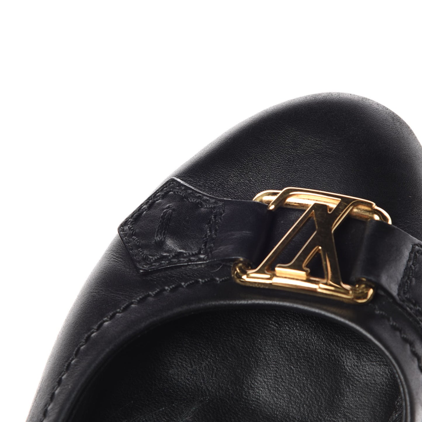 Calf Oxford Ballerina Flats 36.5 Black