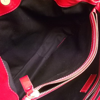 Valentino Garavani Patent Lacca Nuage Bow Hobo Scarlet 7 of 10