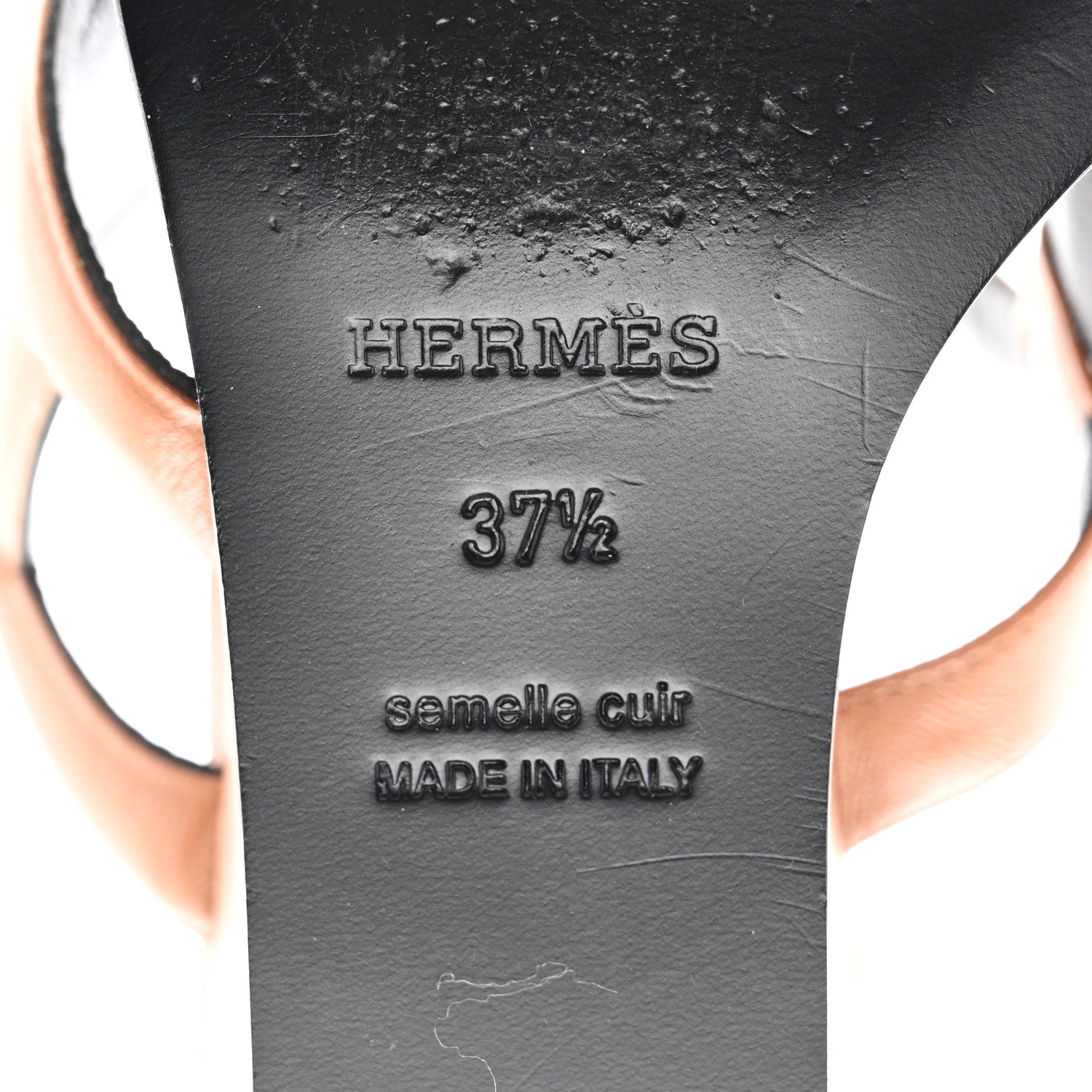 Hermes Nappa Figari 55 Sandals 37.5 Naturel 6 of 9