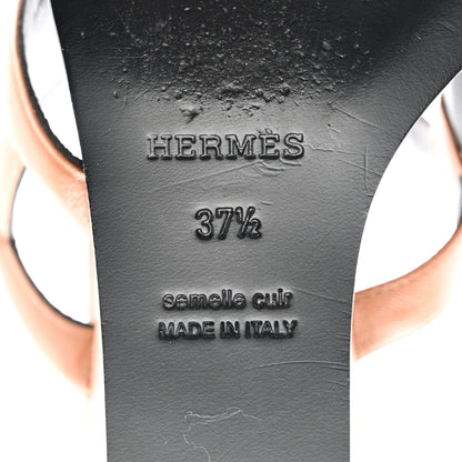 Hermes Nappa Figari 55 Sandals 37.5 Naturel 6 of 9